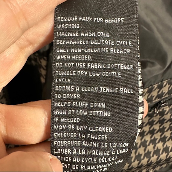 NEW Arctic Expedition houndstooth parka winter coat, size 1X, Hydradown, warm - Picture 14 of 16